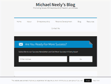 Tablet Screenshot of michaelneelyblog.com